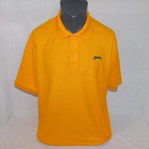 Slazenger Orange Green Panther Pique Short sleeve  Polo Shirt Mens 2XL / XXL